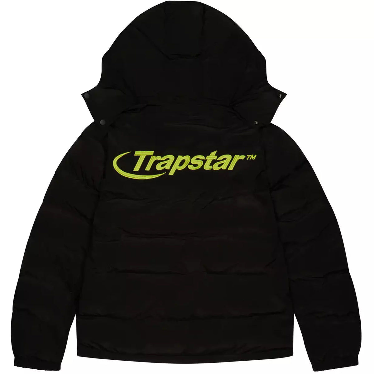 Trapstar Hyperdrive Detachable Hooded Puffer Black/Lime – Ice Kickz