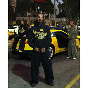 
                  
                    Broken Planet “Cosmic Speed” Midnight Black/Yellow Tracksuit
                  
                