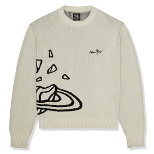 
                  
                    Broken Planet Bone White Planet Knit Sweatshirt
                  
                