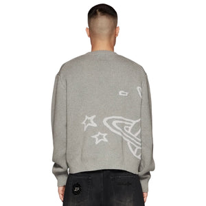 
                  
                    Broken Planet Heather Grey Planet Knit Sweatshirt
                  
                