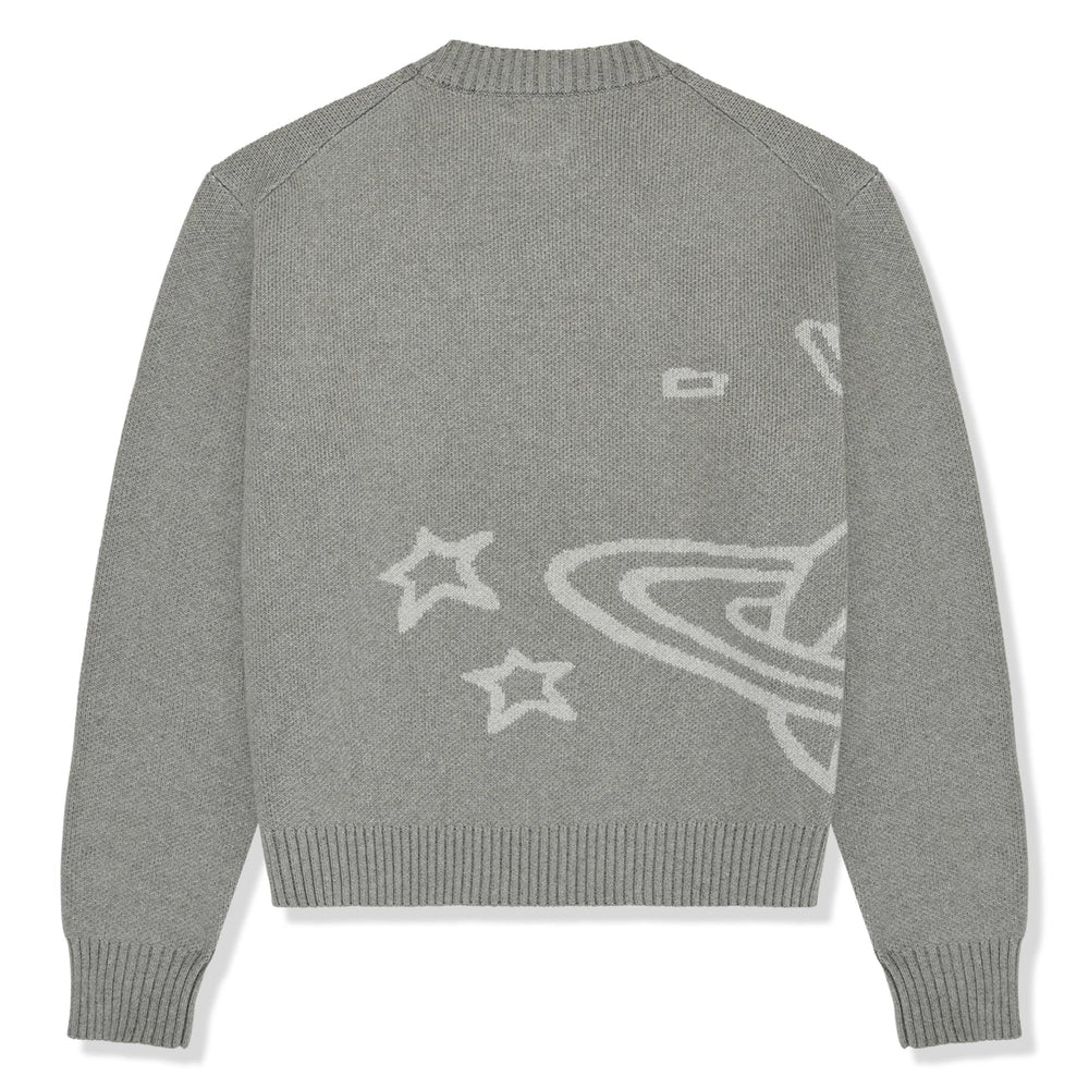 
                  
                    Broken Planet Heather Grey Planet Knit Sweatshirt
                  
                