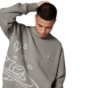 
                  
                    Broken Planet Heather Grey Planet Knit Sweatshirt
                  
                