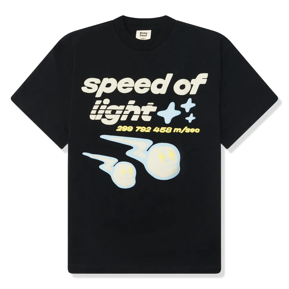 Broken Planet Market Speed Of Light T-Shirt Midnight Black