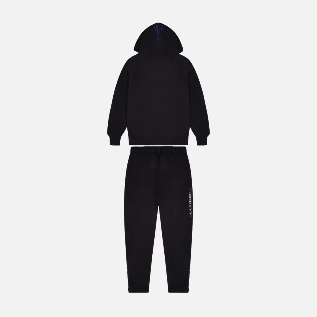 Trapstar Chenille Decoded 2.0 Hooded Tracksuit - Black/Dazzling Blue ...