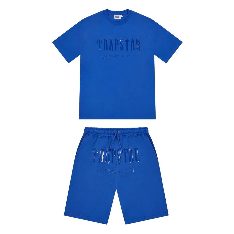 Trapstar Decoded Gel Shorts Set - Dazzling Blue