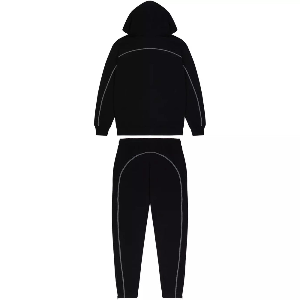 Trapstar Irongate Arch Chenille Hoodie Tracksuit - Black Monochrome Ed ...