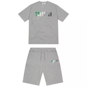 
                  
                    Trapstar Chenille Decoded Short Set - Grey/Green
                  
                