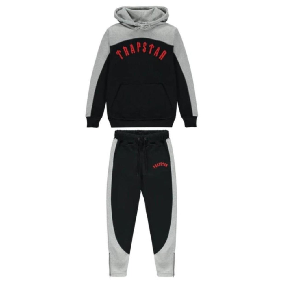 Trapstar Tracksuit - Grey Redセットアップスウェット - ナイロン 